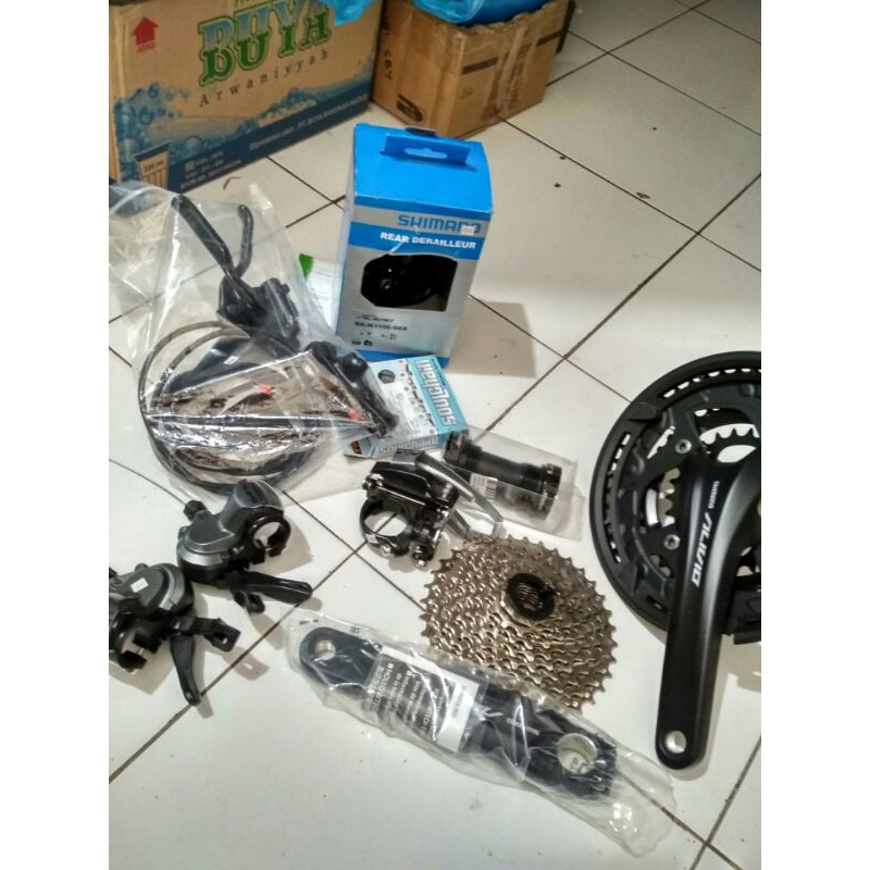 grupset alivio 9speed shimano