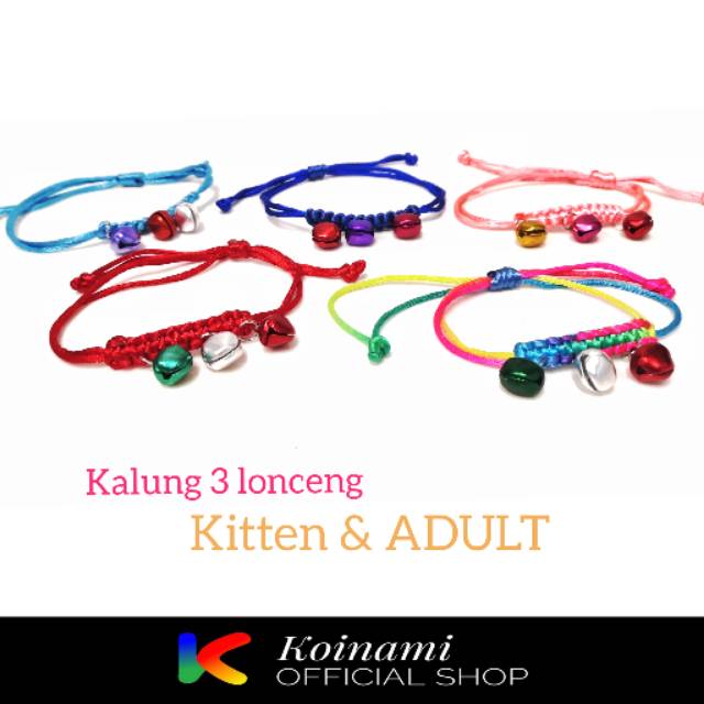 KALUNG 3 LONCENG / KALUNG KUCING / KALUNG ANJING / collar EDOTH