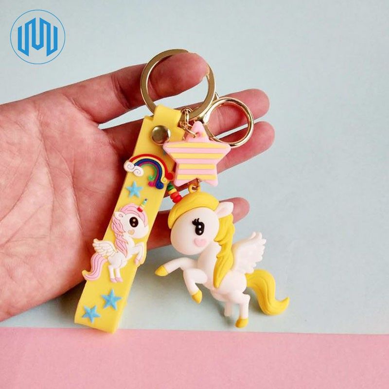 MJ88 Gantungan Kunci Unik Unicorn Gantungan Anak Cewek Super ORi