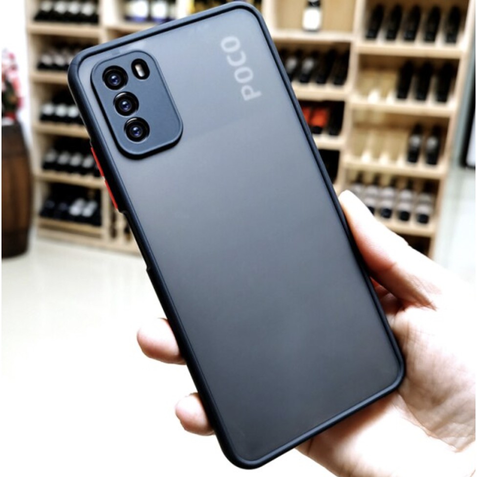 Case Dove Xiaomi Poco M3 Frosted Camera Case Cover