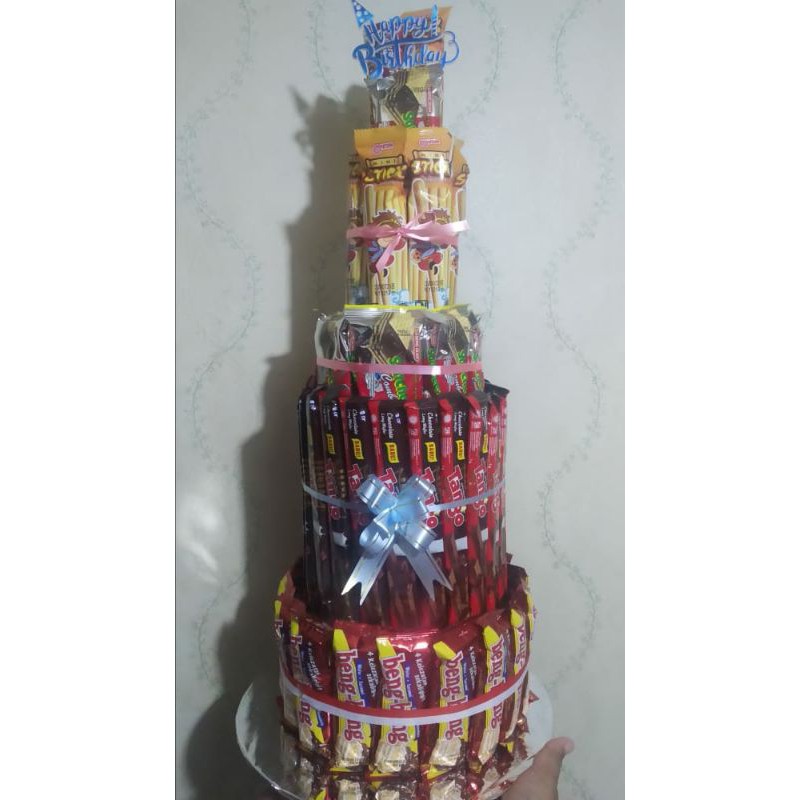buket cake snack 4 susun