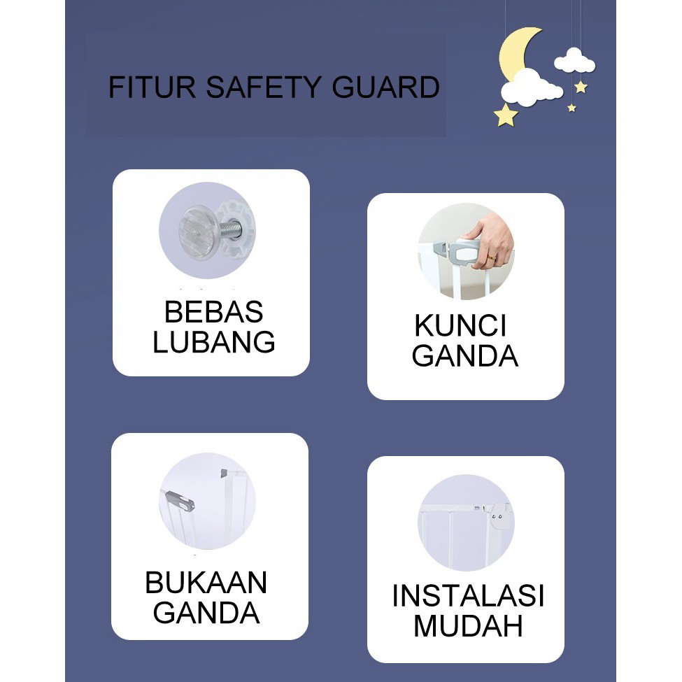 Baby Safety Gate Pintu Pengaman Bayi  Pagar Pengaman Anak Tangga Pagar Tangga TINGGI 100CM