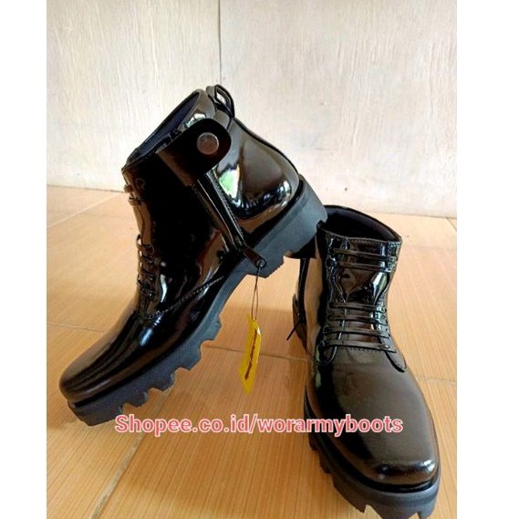 Sepatu PDH Dinas  Kilap Radial Tebal Terbaru Size 39-47 by Wor Army Boots