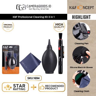 K&F Profesional Cleaning Kit 3 in 1 Air Blower LensPen Micro Fiber
