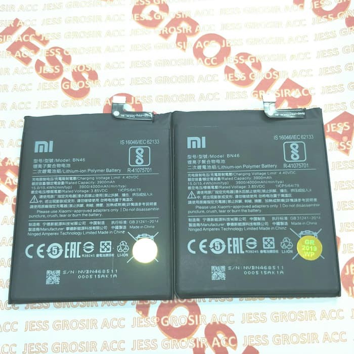 Batre Battre Baterai Original Xiaomi BN46 , BN-46 Redmi 7