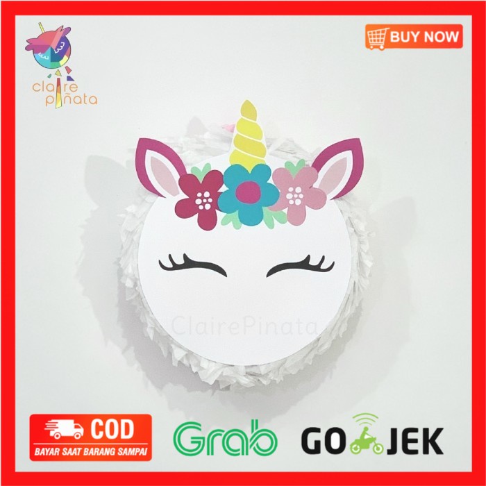 (BISA COD) Pinata tarik mini Unicorn / Pinata Unicorn