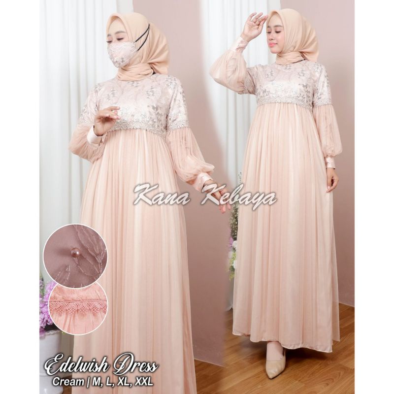 gamis pesta tile