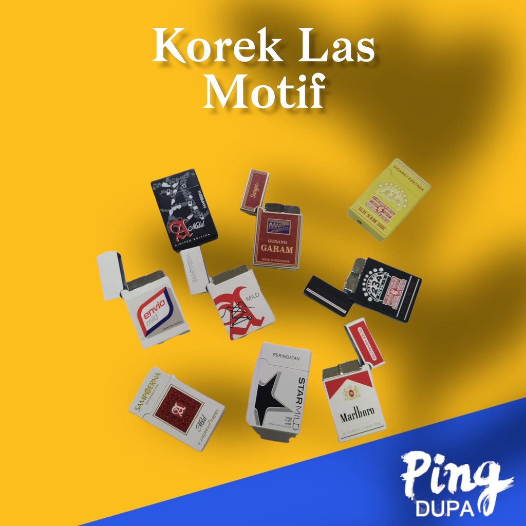 Korek Las Exclusive Motif Cantik bisa diisi ulang dan murah