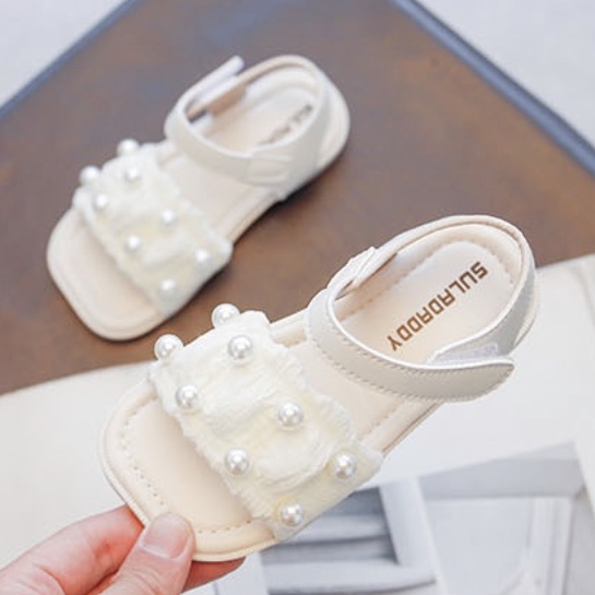 babyfit TWIST PEARL sepatu sandal anak perempuan dengan tali velcro ankle strap sendal pesta import bn-916