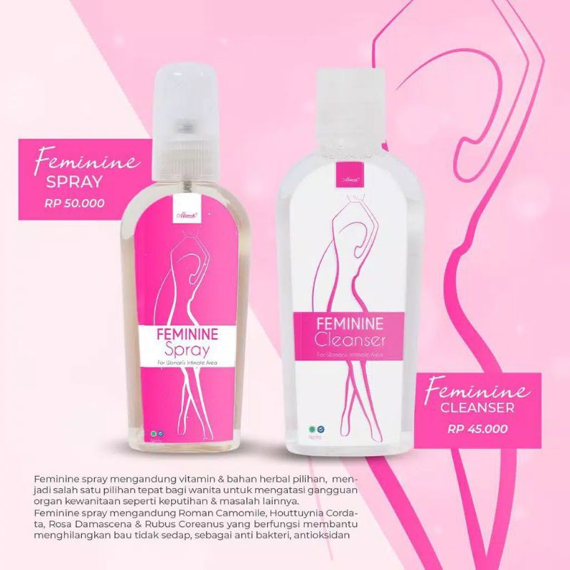 MARWAH FEMININE CLEANSER DAN FEMININE SPRAY