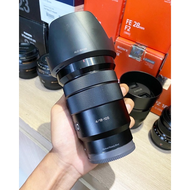 Lensa mirorrless E mount 18-105mm F4 for sony - Lensa wide - lensa zoom sony - lensa sony APSC