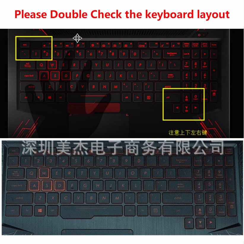 Ultra Thin Soft Silicone Material Keyboard Protective Cover For Asus Fx80G Fx63Vd 15.6&quot;