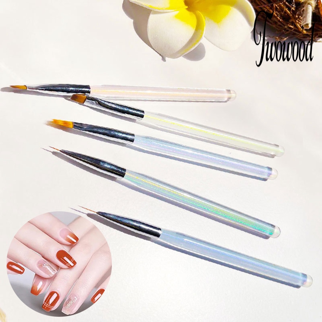 Brush Pen Lukis Bubuk Akrilik Gel UV Multifungsi Untuk Nail Art