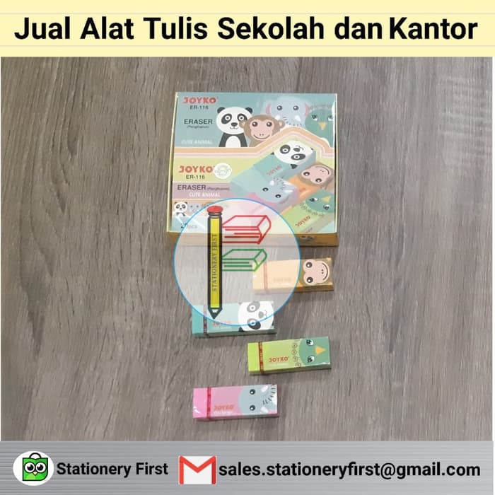 

Penghapus Joyko ER-116 Cute Animal Gambar Hewan Lucu