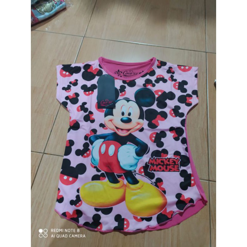 kaos anak perempuan coco Ice 4,6,8,10,12,14