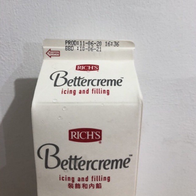 BetterCreme Richs 907 Gr / Butter Cream Richs / Better Creme Richs / Rich