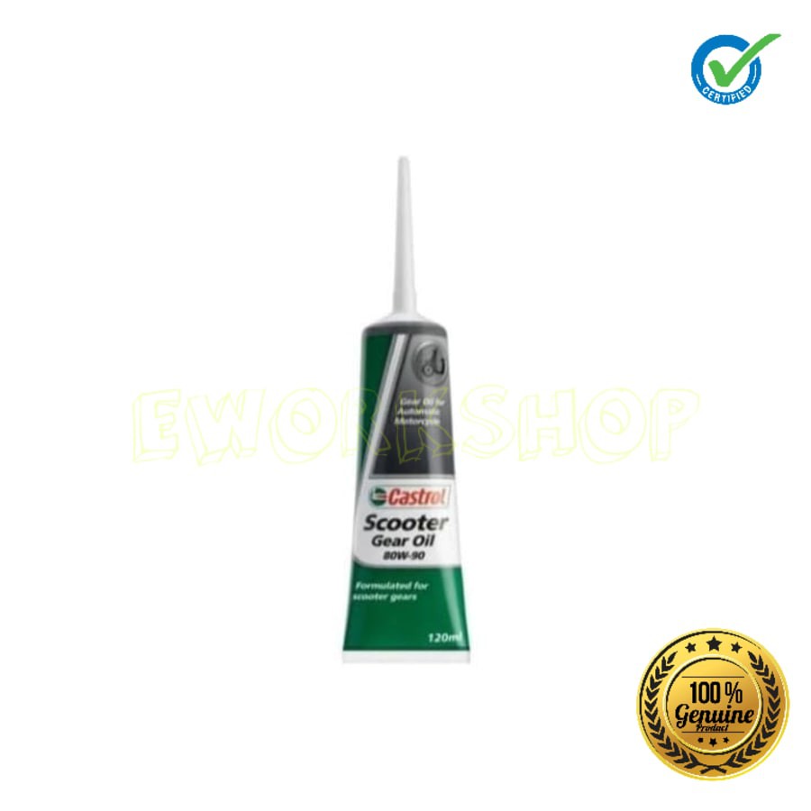 OLI GARDAN TRANMISSION GEAR OIL CASTROL SCOOTER GEAR OIL 80W90 120 ml 100% Original Product