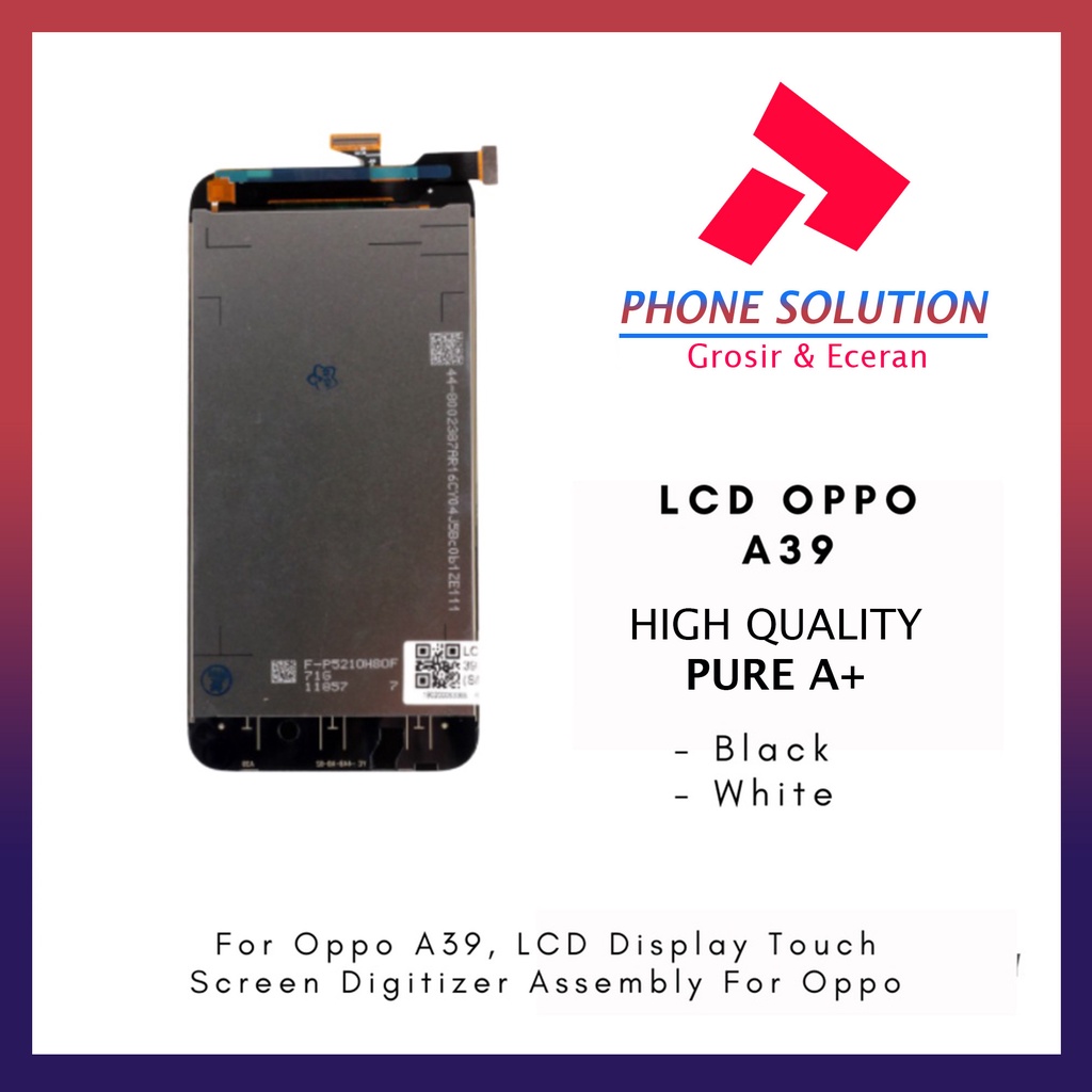 LCD Oppo A39 Fullset Touchscreen - Parts Kompatibel Dengan Produk Oppo // Supplier LCD Oppo A39 - Garansi 1 Bulan