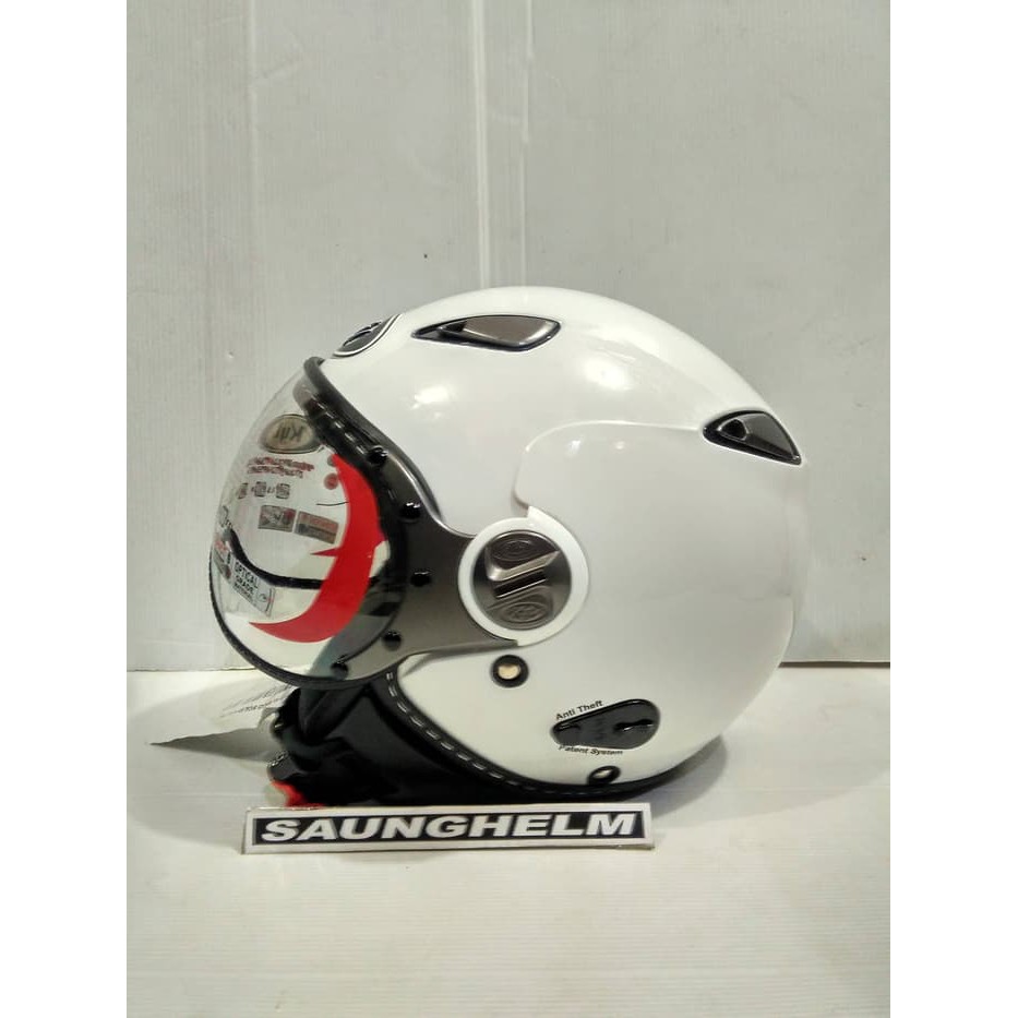 Jual Helm Kyt Elsico Solid White Shopee Indonesia