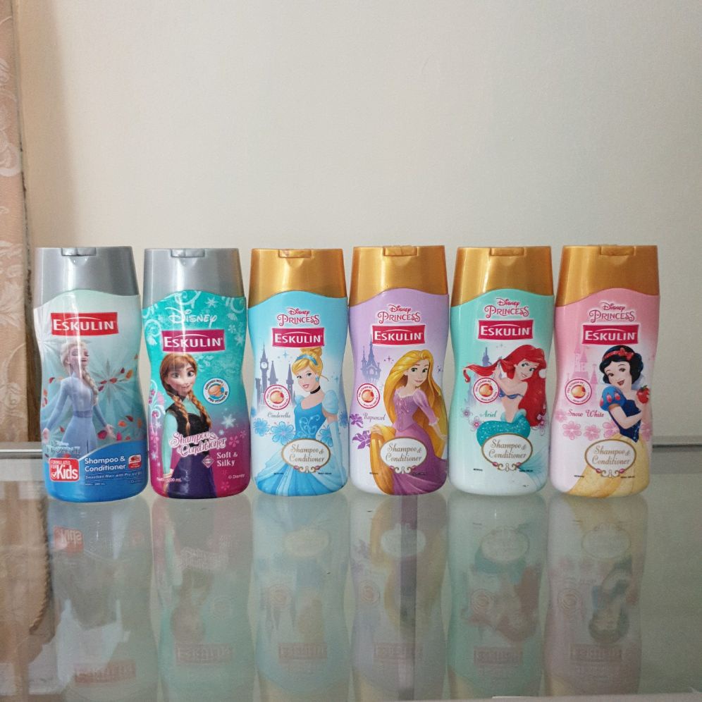Eskulin Kids Shampoo &amp; Conditioner Edisi Princess/Disney 200ml