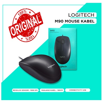 MOUSE LOGITECH M90 USB / MOUSE KABEL LOGITECH M90 ORIGINAL