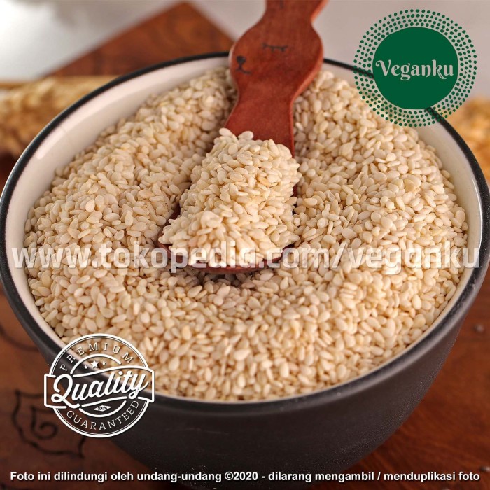 

Q0121Sa Veganku - White Sesame 250Gr Biji Wijen Putih Mentah Organik Premium D5qs44