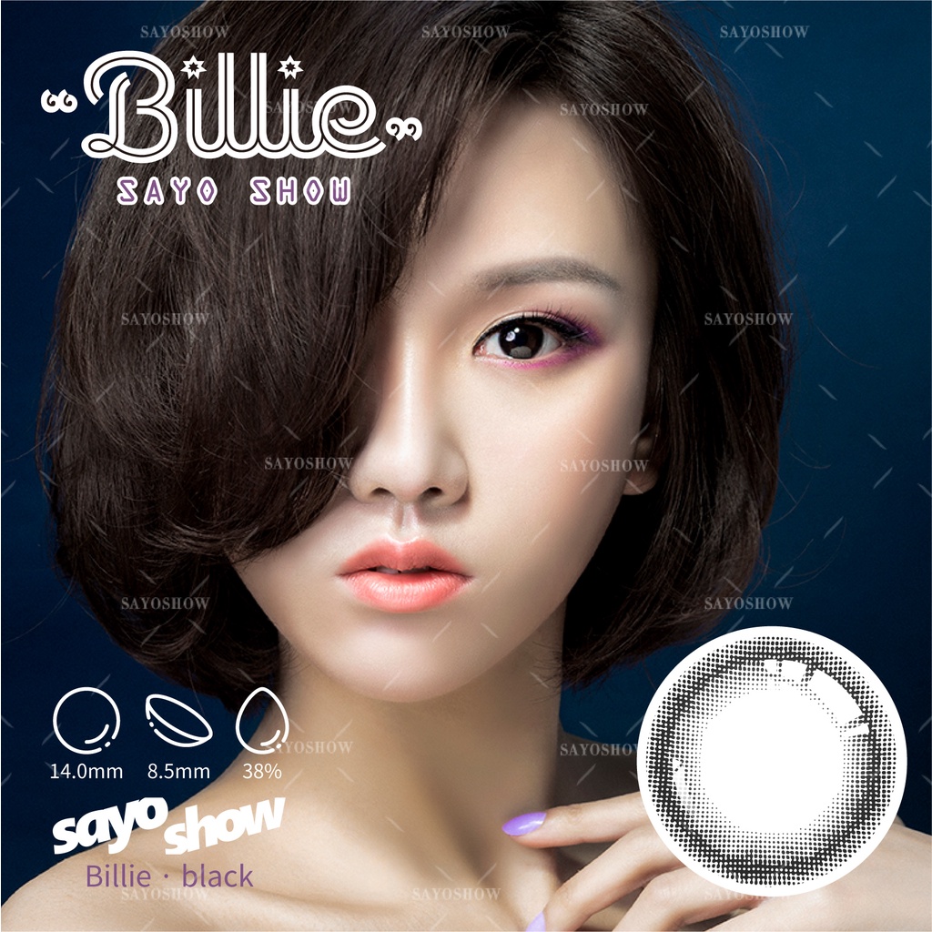 SAYOSHOW 1 PCS/SEBELAH MATA ( HANYA 1 PCS ) - Softlens BILLIE Normal, Minus 1.00 S/D 8.00 (14 mm)