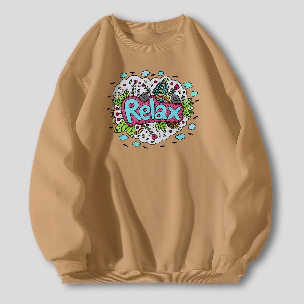 RELAX ETNIC SWEATER WANITA TEBAL DISTRO SIZE M - XXL / SWEATER WANITA TEBAL
