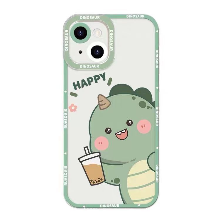 Soft Case Silikon TPU Motif Dinosaurus Untuk Iphone 13 12 Mini 11 Pro X XR XS Max SE 2020 6 6S 7 8 Plus