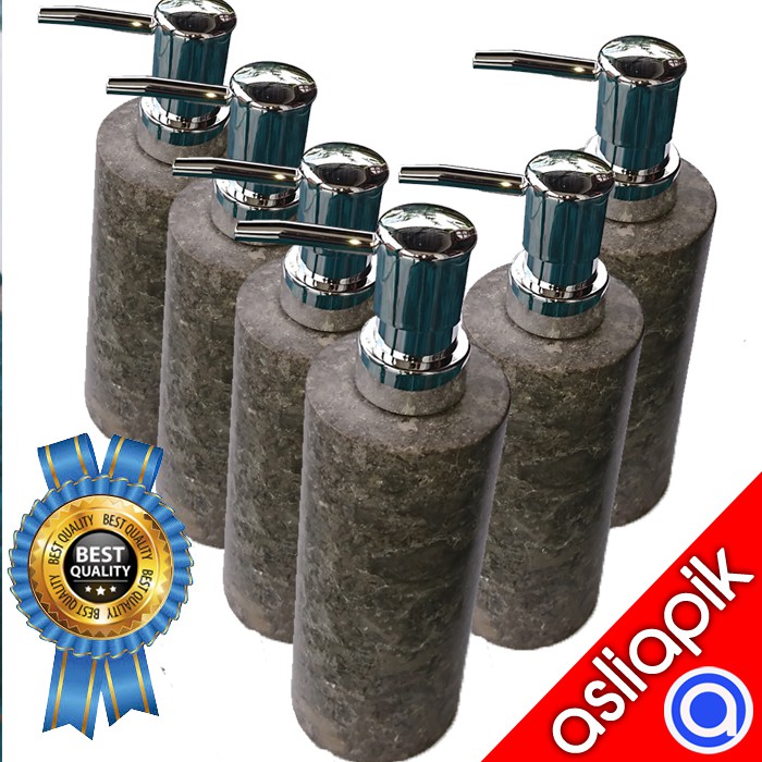 dispenser tempat sabun dan sampo unik pelengkap wastafel bahan marmer asliapik batu alam tulungagung