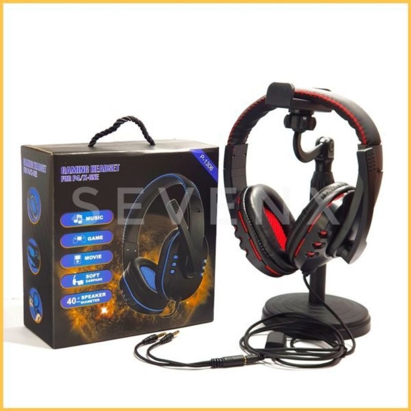 Headset Gaming P-1306 For P4/X-one Stereo Gaming