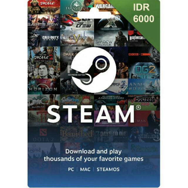 VOUCHER STEAM WALLET IDR 6000 | Shopee Indonesia