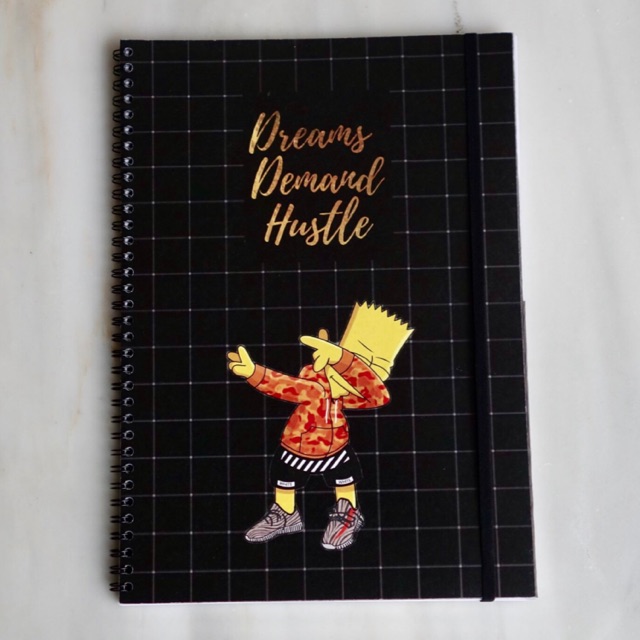 

HYPEBEAST HUSTLE Spiral Ruled Notebook Diary Journal Office School Supplies Buku Tulis Notebook