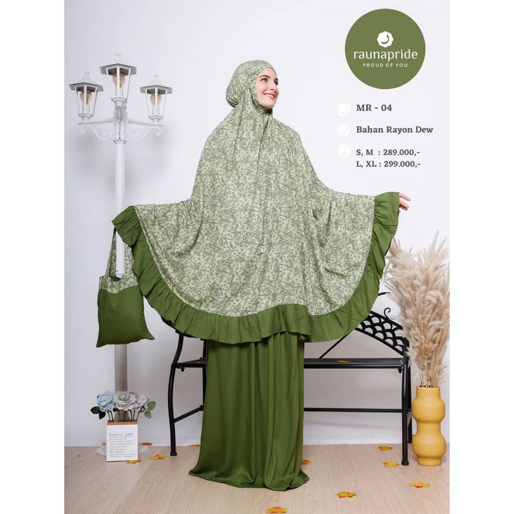 MUKENA RAUNA PRIDE MR 04 HIJAU