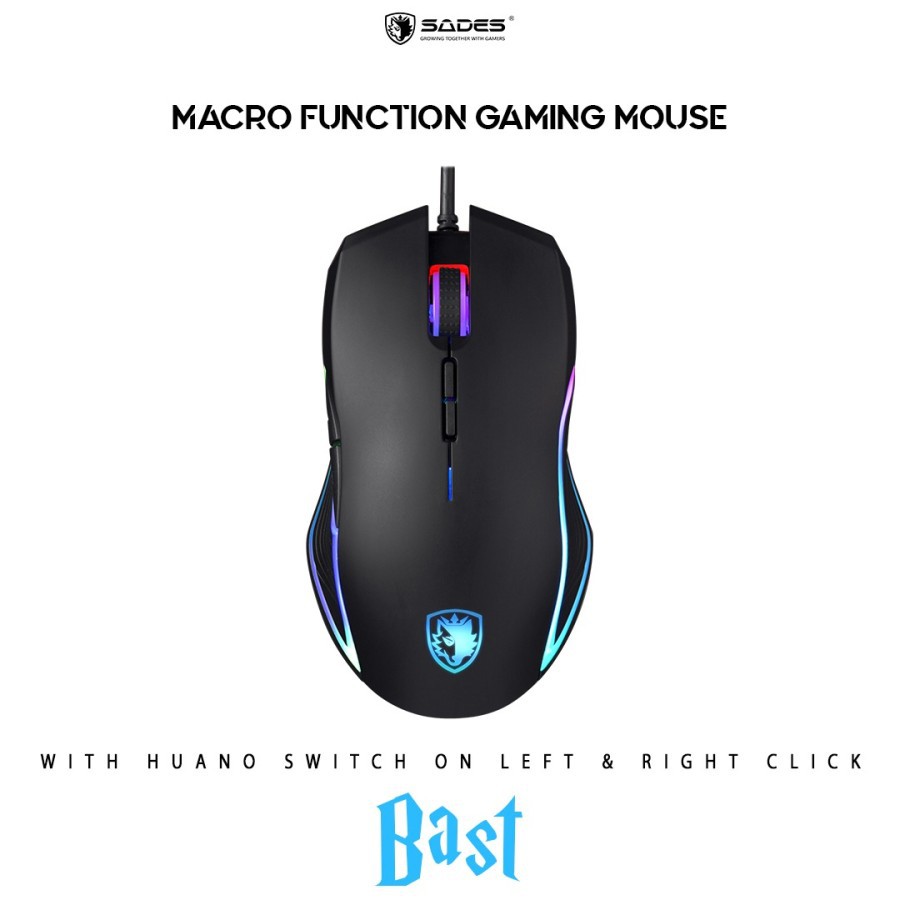 Sades S8 Bast / Sades Bast / Mouse Gaming Macro Sades S8 Bast