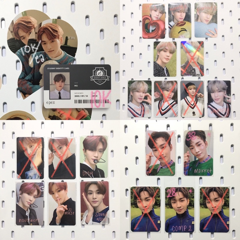 epex bipolar pt.1 pt.2 reality abyss Qr MU id student yewang wish myu message card baekseung wish co
