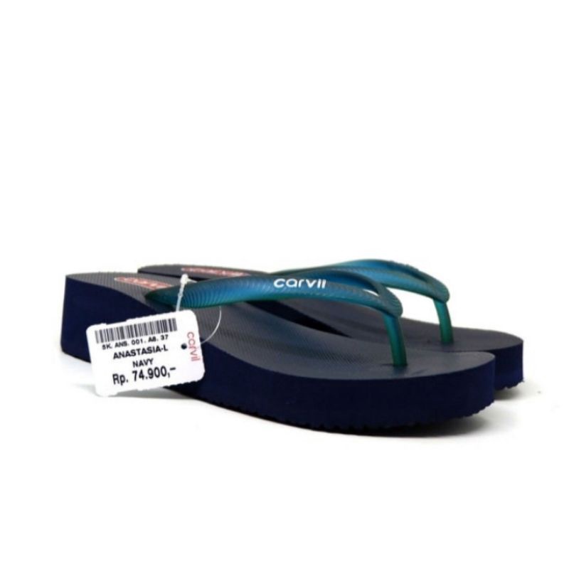 Sandal Wedges Wanita Dewasa Carvil Anastasia L Flip Flop
