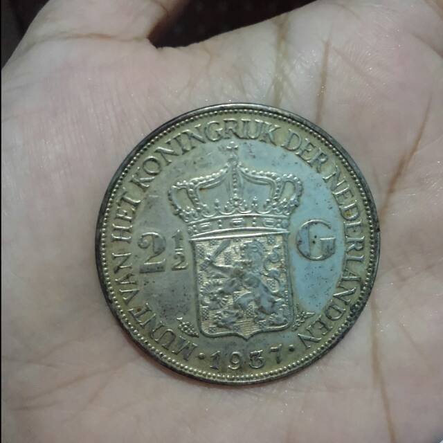 Jual Uang Kuno 1937 Munt Van Het Koningrijk Der Nederlanden Indonesiashopee Indonesia 7409