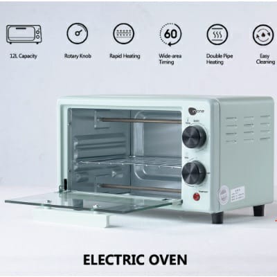 Oven Listrik Low Watt Kapasitas 12L Pemanas Makanan Serbaguna - DR88