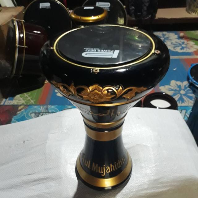 Darbuka kayu ukir asli jepara.rebana hadroh jepara