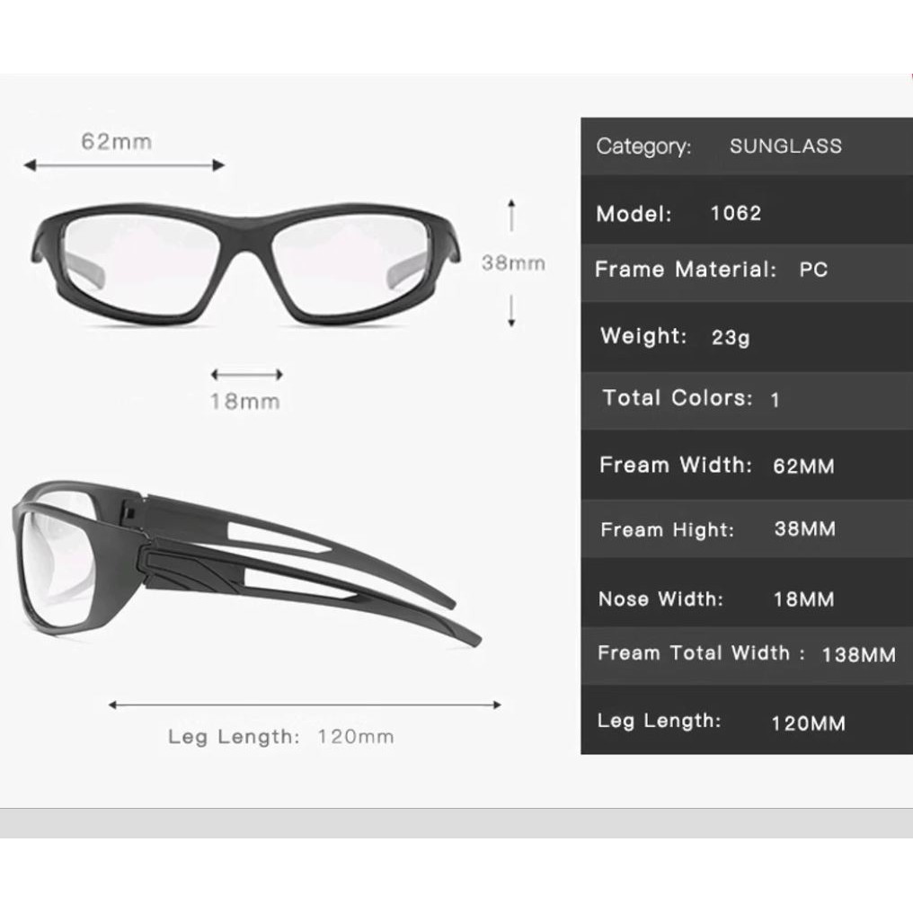 Kaca Mata Photochromic Kaca Mata Polarized kode 076