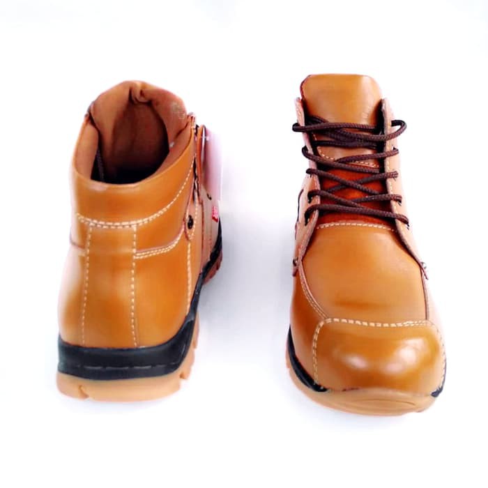 Sepatu Safety Boot Pria Kulit Asli Rasheda Dr 05