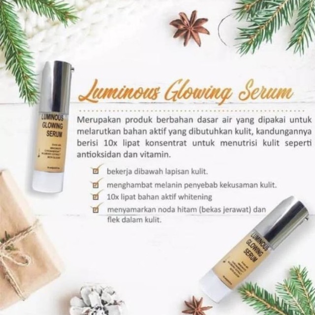 Luminous Glowing Serum /Ms glow luminous glowing serum/  Serum Luminous Glow Serum