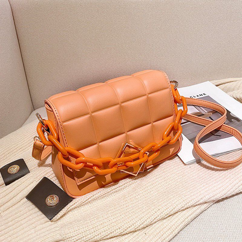 tas slempang wanita elegan fashion bag woment croco rantai daemon kulit