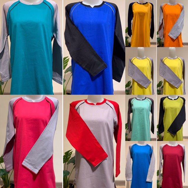 Jual Baju olahraga muslim / kaos tunik senam muslimah / seragam senam