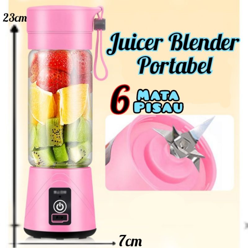 Blender portabel USB 6mata &amp; 8mata juicer portabel ⭐ ICM ⭐