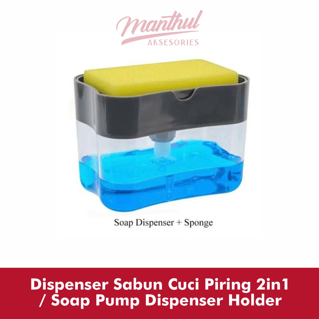 Dispenser Sabun Cuci Piring 2in1 /Soap Pump Dispenser Holder