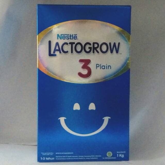 Lactogrow 3 Plain 1 kg susu pertumbuhan ut anak usia 1-3 tahun rasa plain