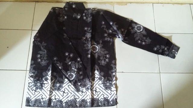 Asifa Batik Hrb026 Kenongo Kemeja Tosca Pendek Pekalongan Padi M L Xl Sogan Tulis Halus Kemeja Batik