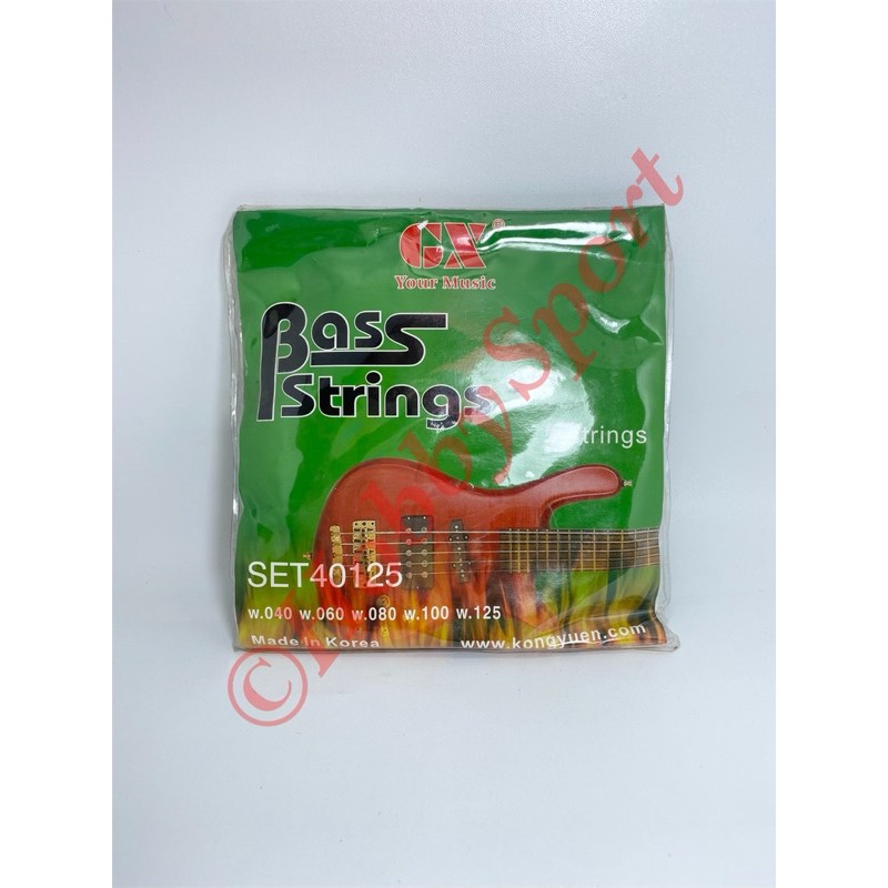 Senar Gitar Bass Elektrik GX 40125 Set 5 String Electric Steel Tali